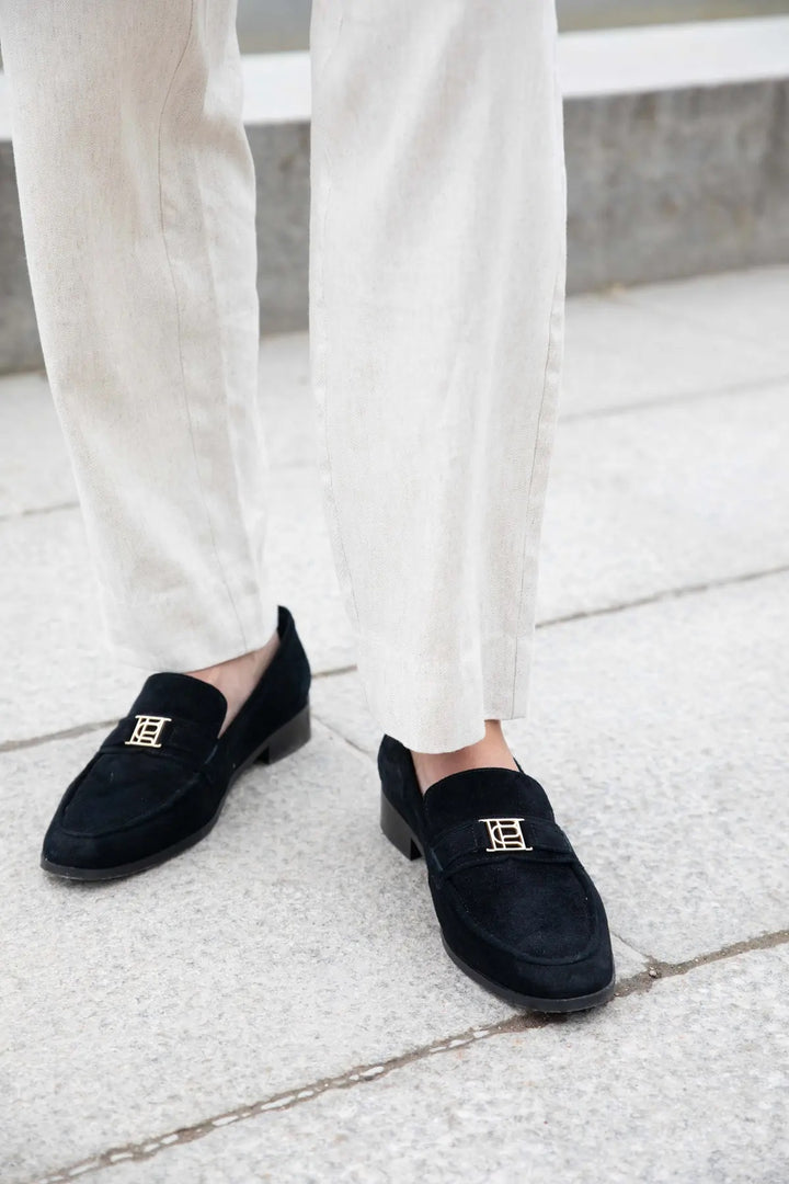 Marlon Loafers  Black Suede