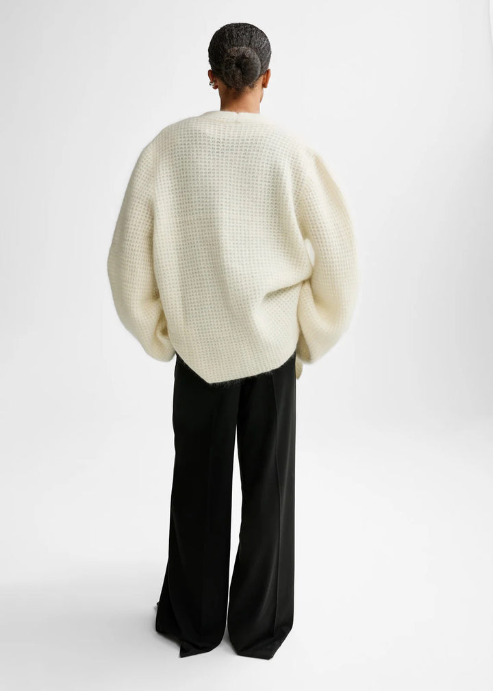 Solange Mohair Cardigan  Eggshell