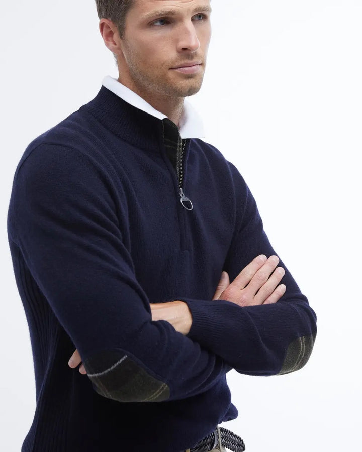 Holden Half Zip Knitted Jumper  Navy