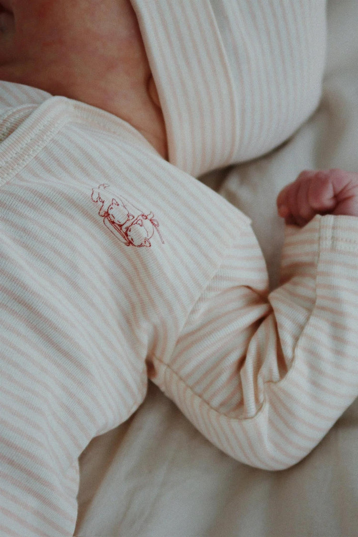 FIO ONESIE OCS  Tea Stripe Cameo