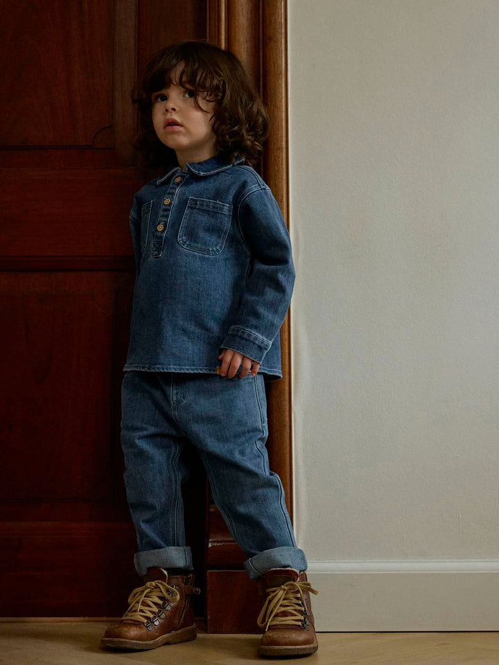 Nmmobello Loose Jeans 1144-Se Lil  Mørkeblå