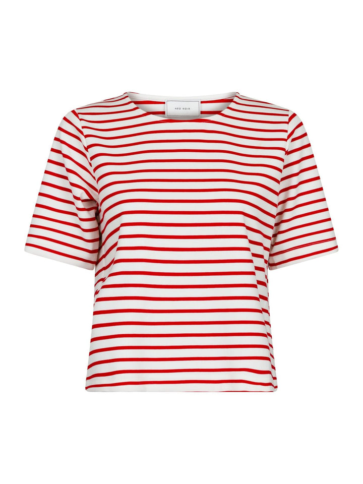 Soanie Stripe Tee  Red