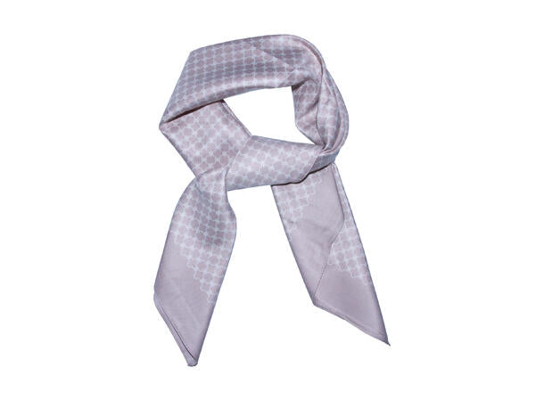 Skjerf m/mønster 90*90  Beige