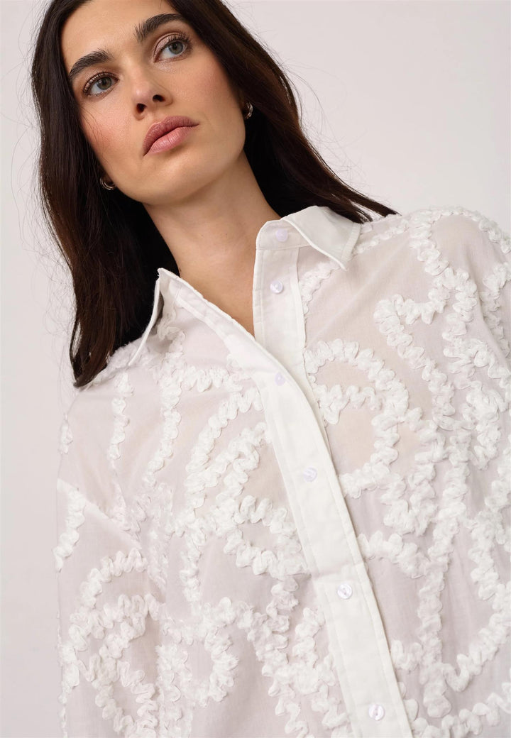 BrynnCC Structure Shirt  White