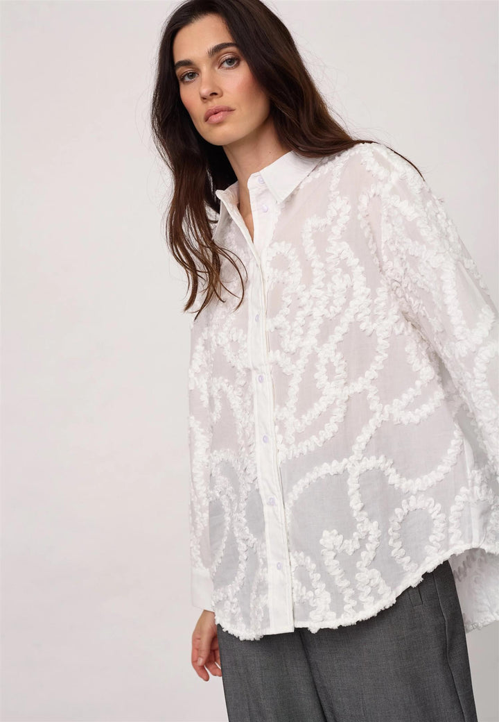 BrynnCC Structure Shirt  White