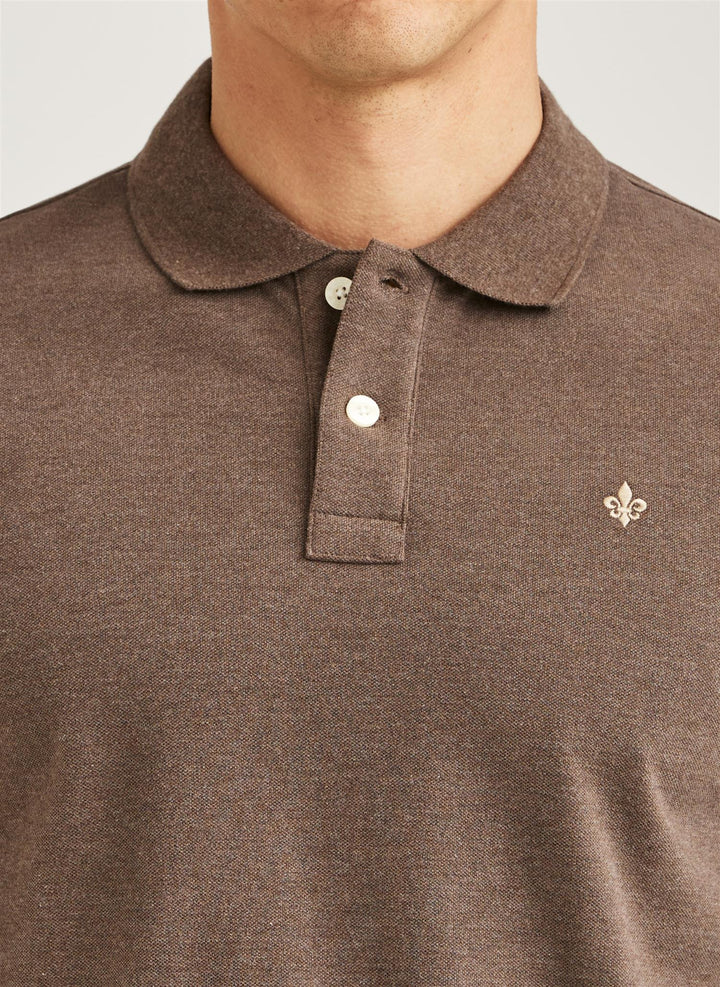Camden LS Polo Shirt  Brown