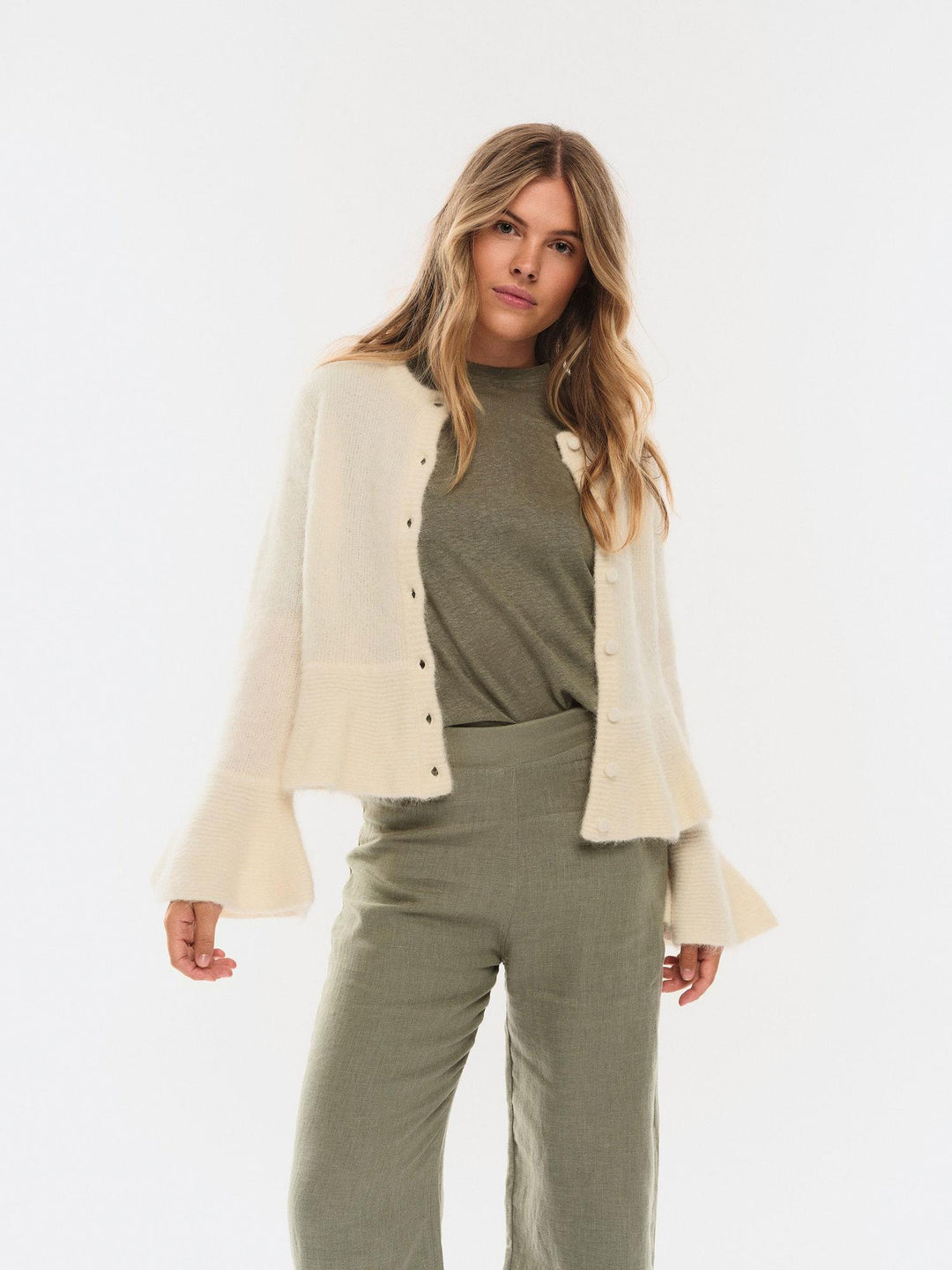 Maren Chunky Cardigan  Bright White