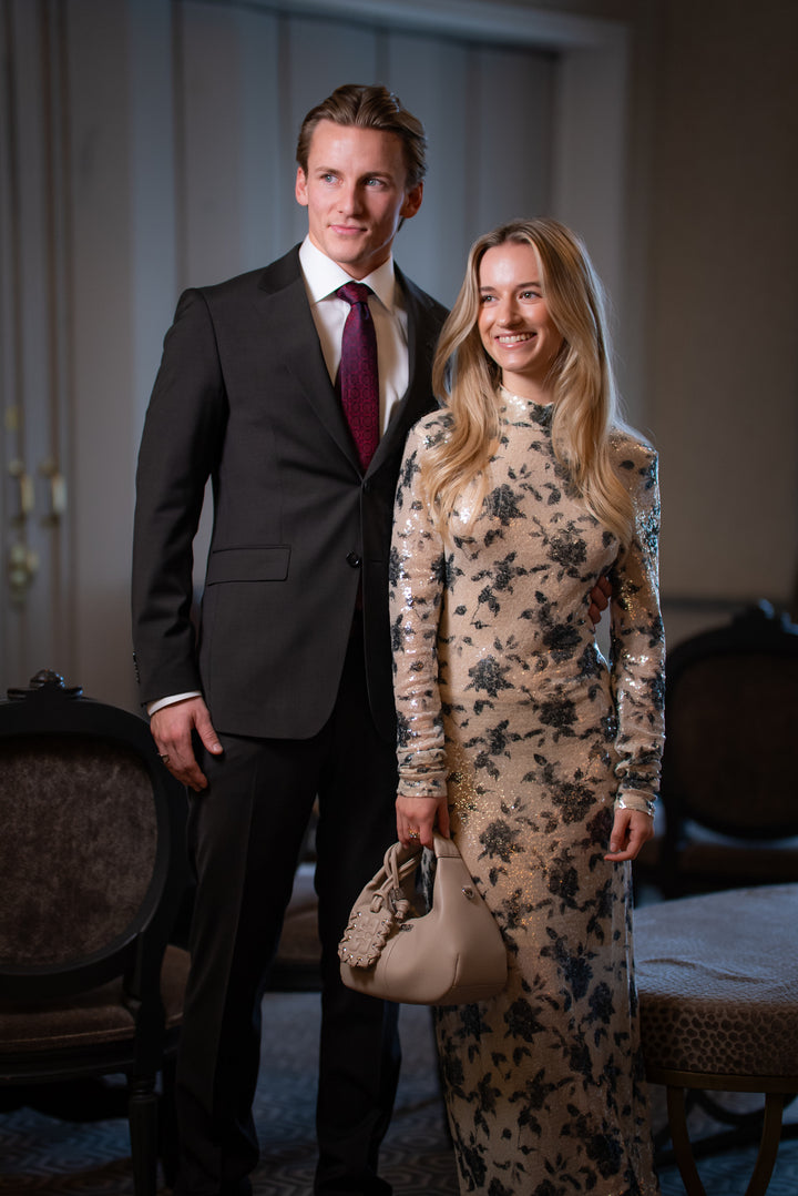 GZsveda dress  Champagne/Black Sequins