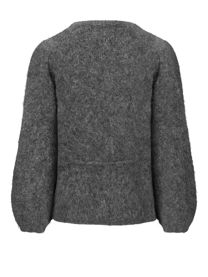 Fredrikke chunky cardigan  Charcoal