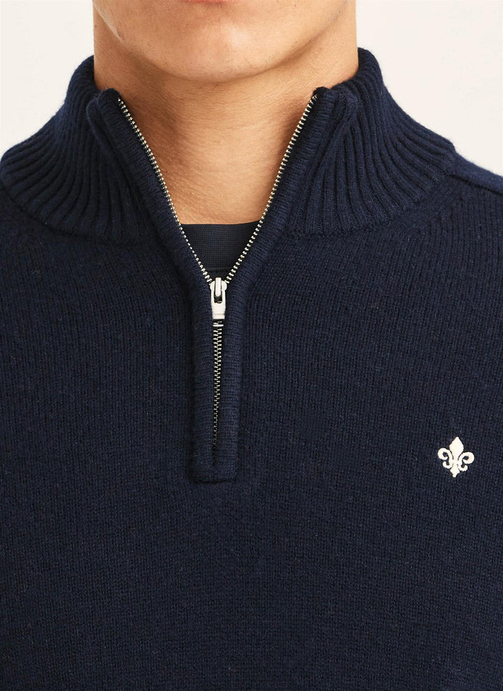 Hertford Half Zip  Navy