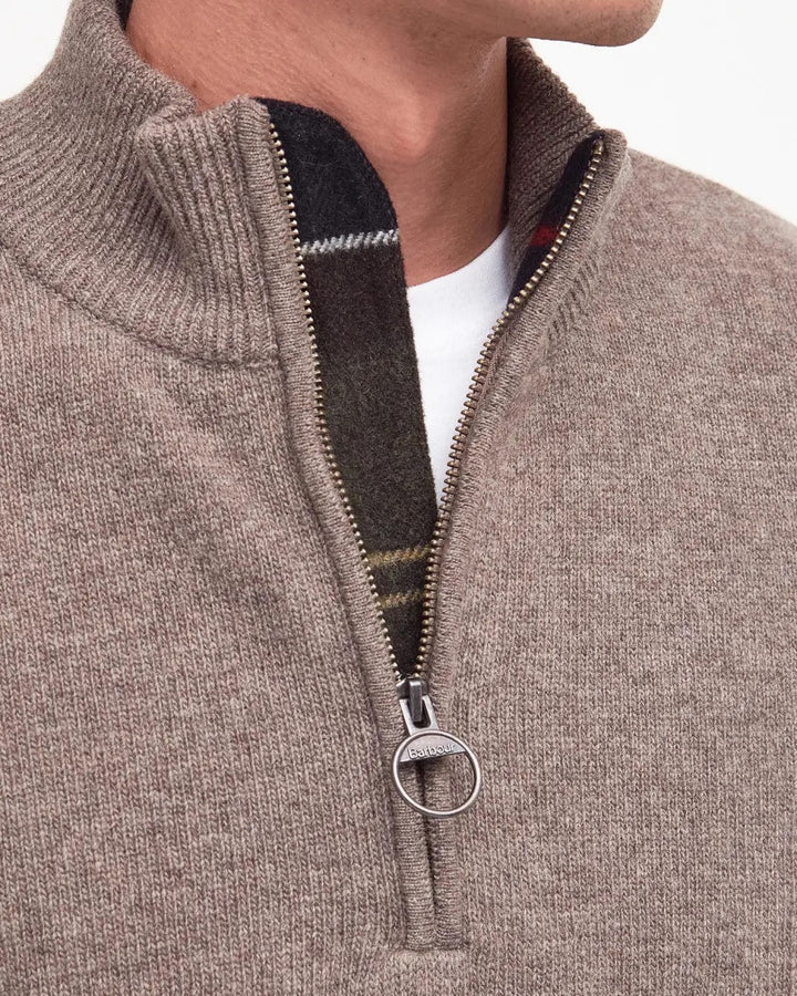 Holden Half Zip Knitted Jumper  Military Marl