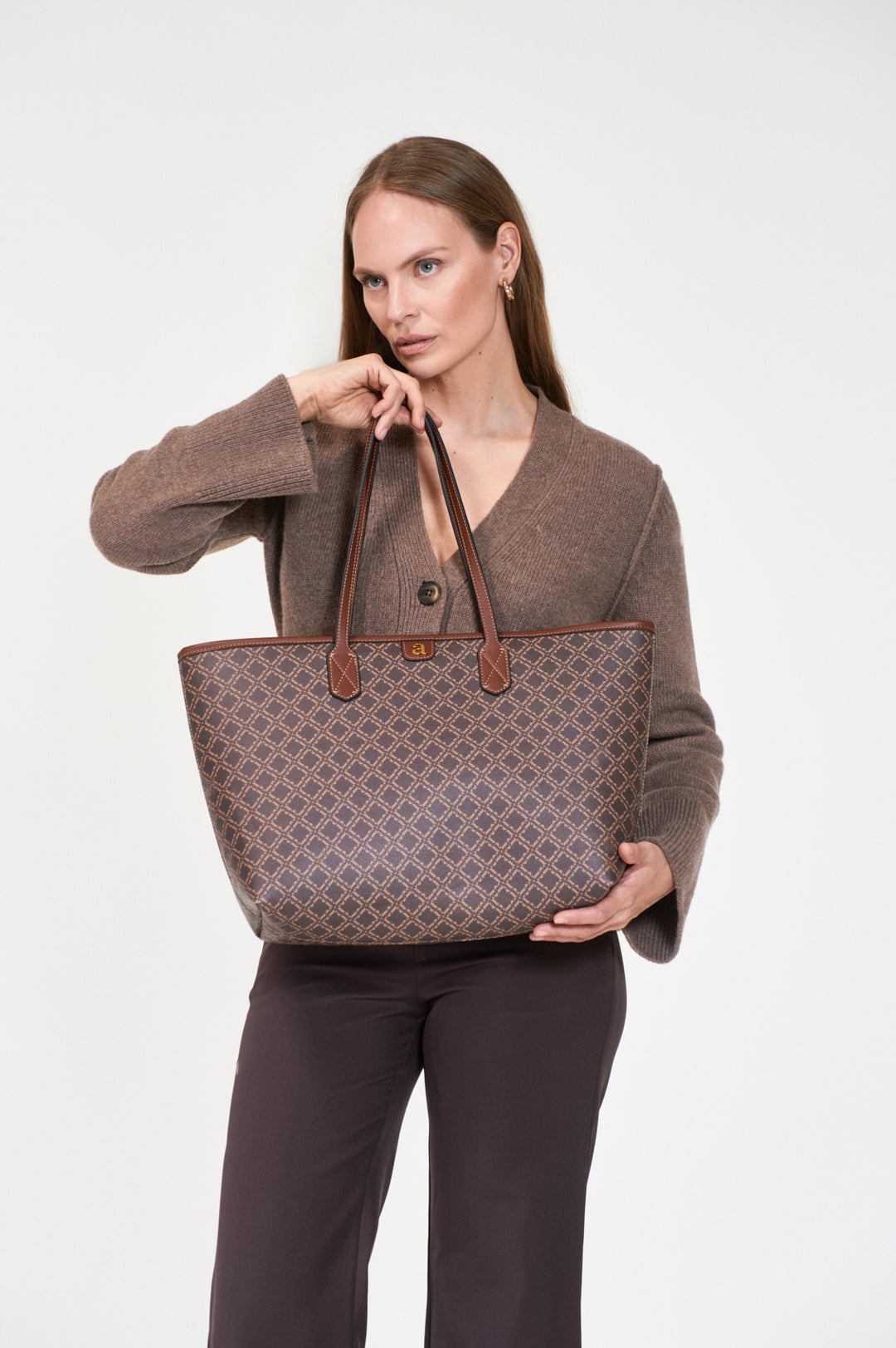 Ultimate Monogram Tote  Brown
