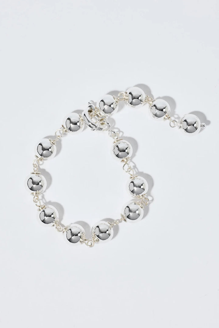 TINY SPHERE BRACELET  Silver