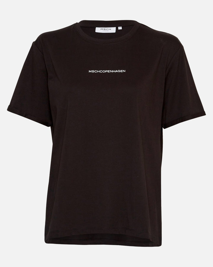 MSCHTerina Organic Small Logo Tee  Black/White