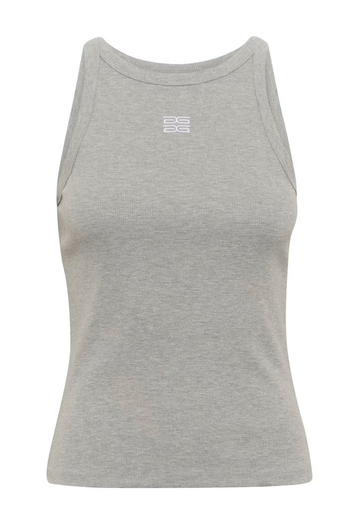 Gzdrew mel logo tank  Grey Melange