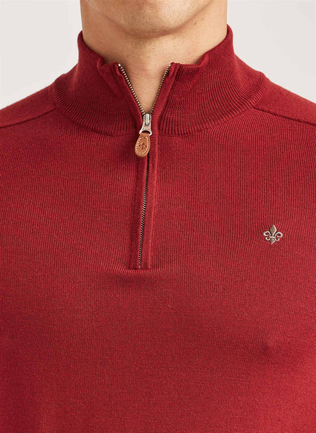 Merino John Zip  Red