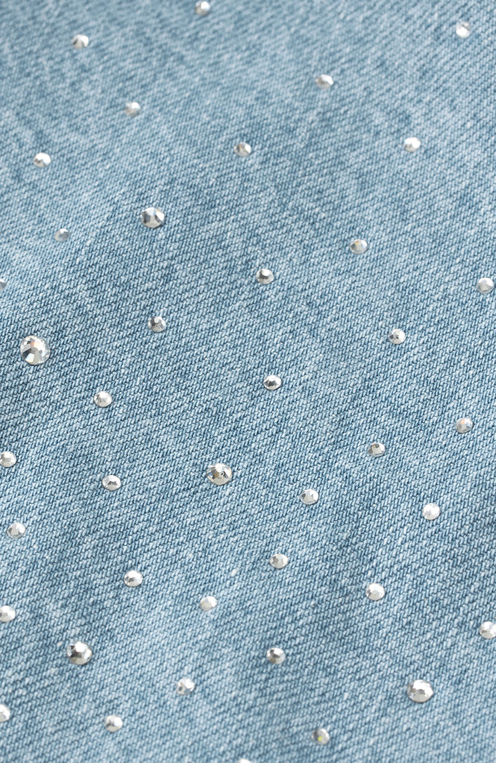 Abby  Light Rinse Rhinestone