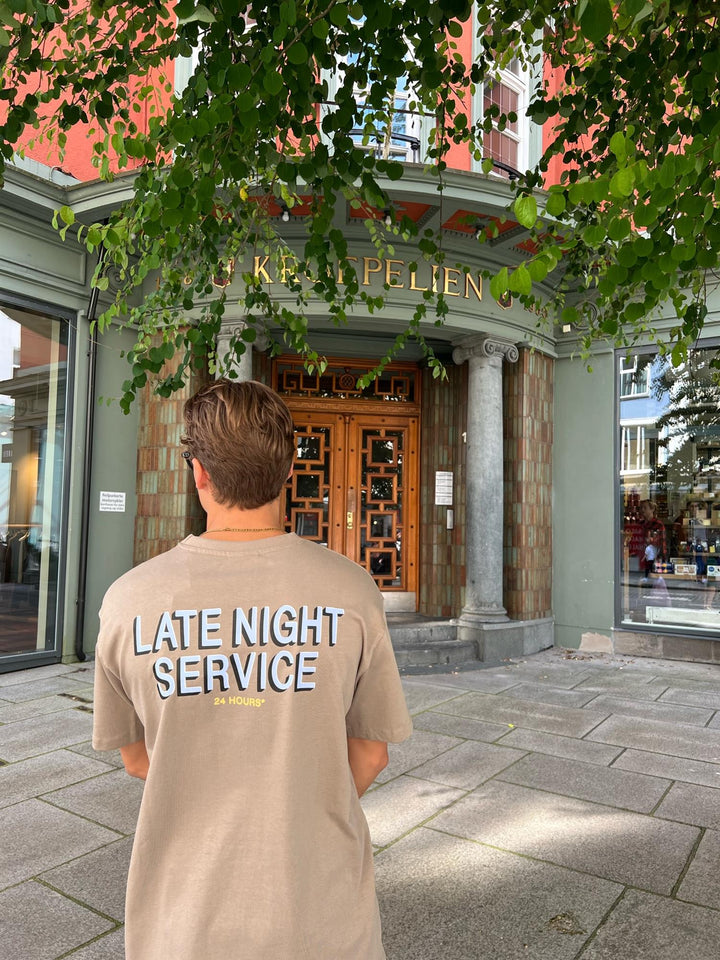 Late Night Service T-Shirt  Desert Taupe