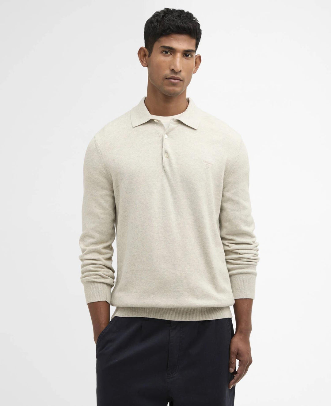 Barbour Pima Knit Polo  Neutral