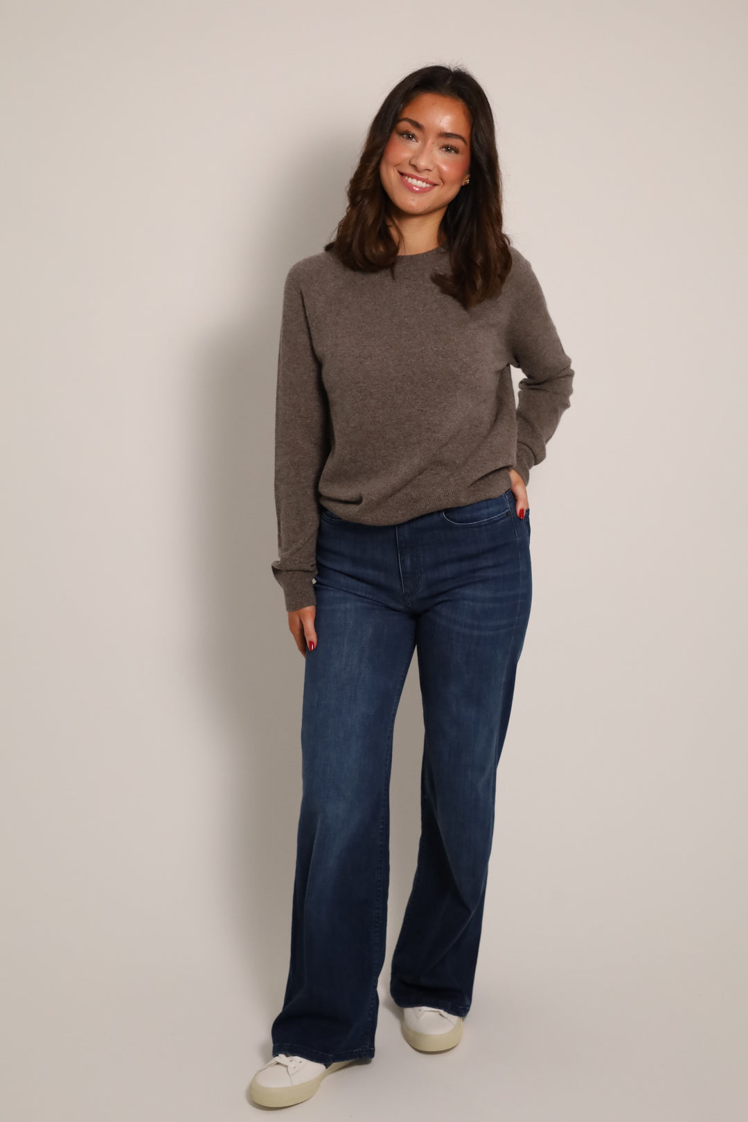 Boston o-neck 6304 Grey Blue Mel.