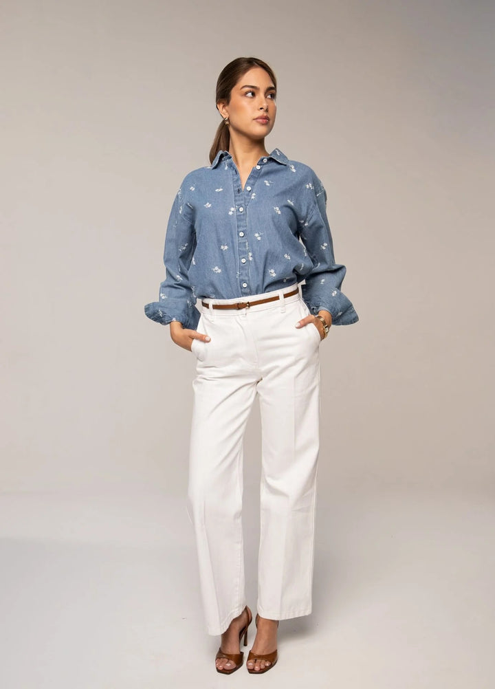Ava Shirt Denim Fiore  Denim Fiore