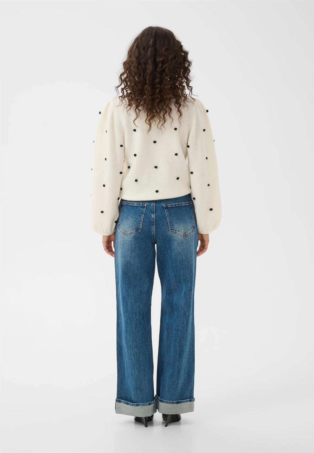 GZALPHA DOT PULLOVER  Ivory
