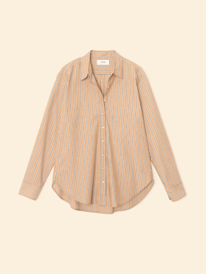 BEAU SHIRT  Toffee Stripe