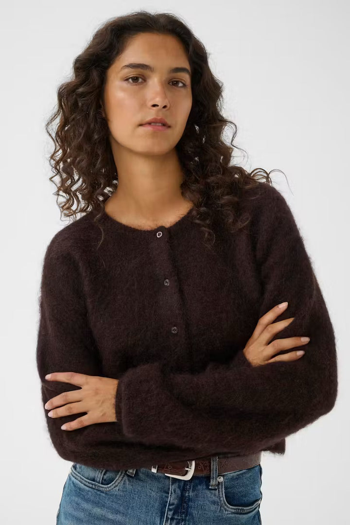 Debbie Cardigan Noos  Ganache Melange