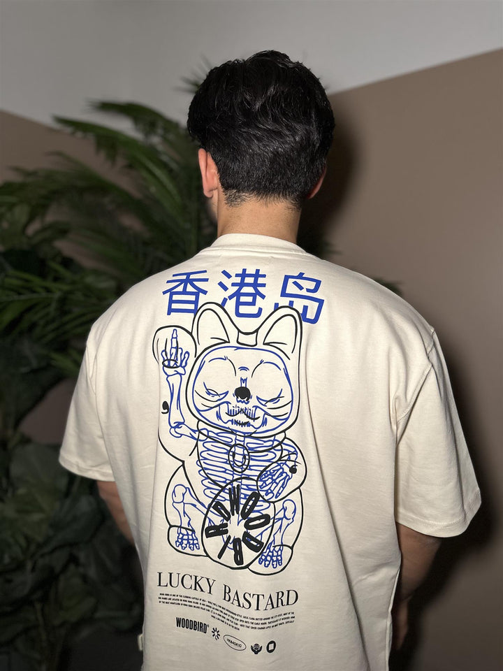 WBBaine Bastard Tee  Off White-Navy