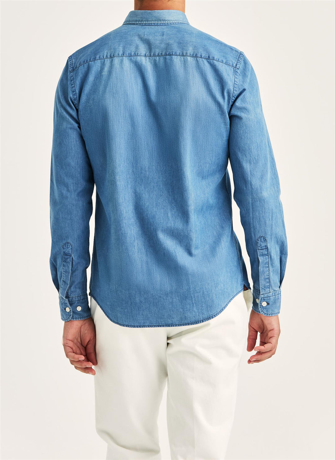 Light Denim Shirt-Slim Fit  Blue