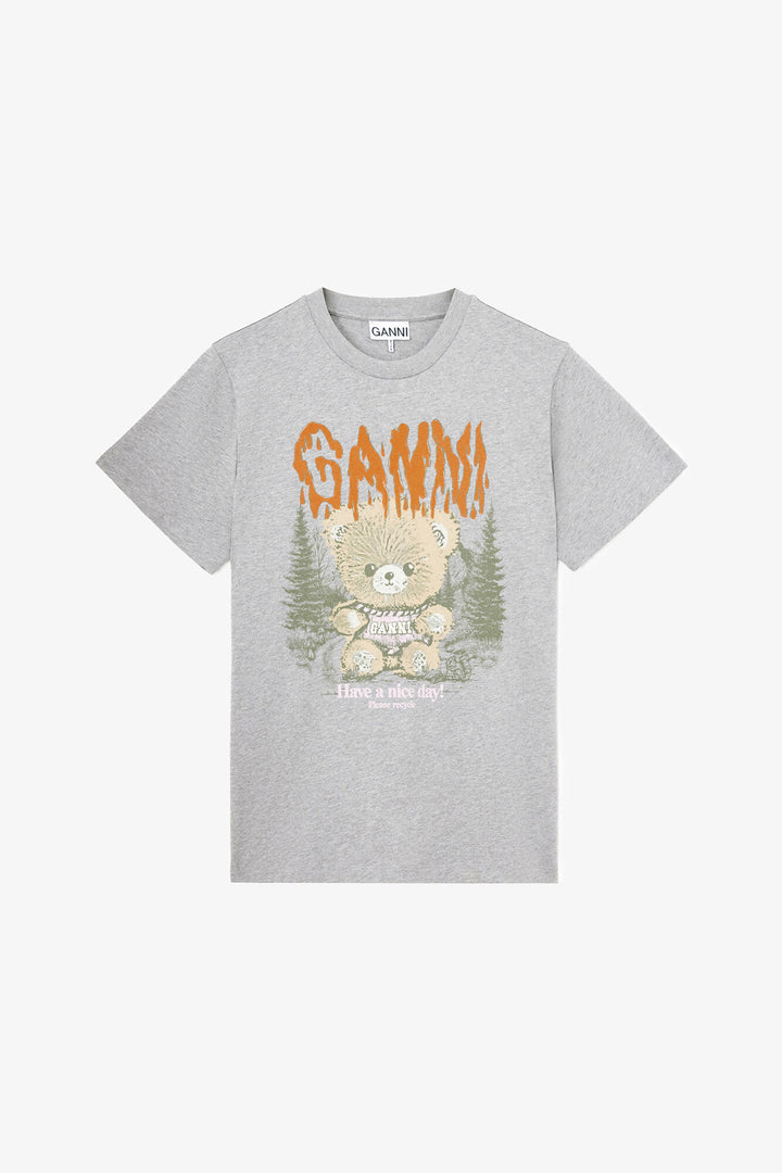 BASIC COTTON RELAXED T-SHIRT TEDDY FOREST  Paloma