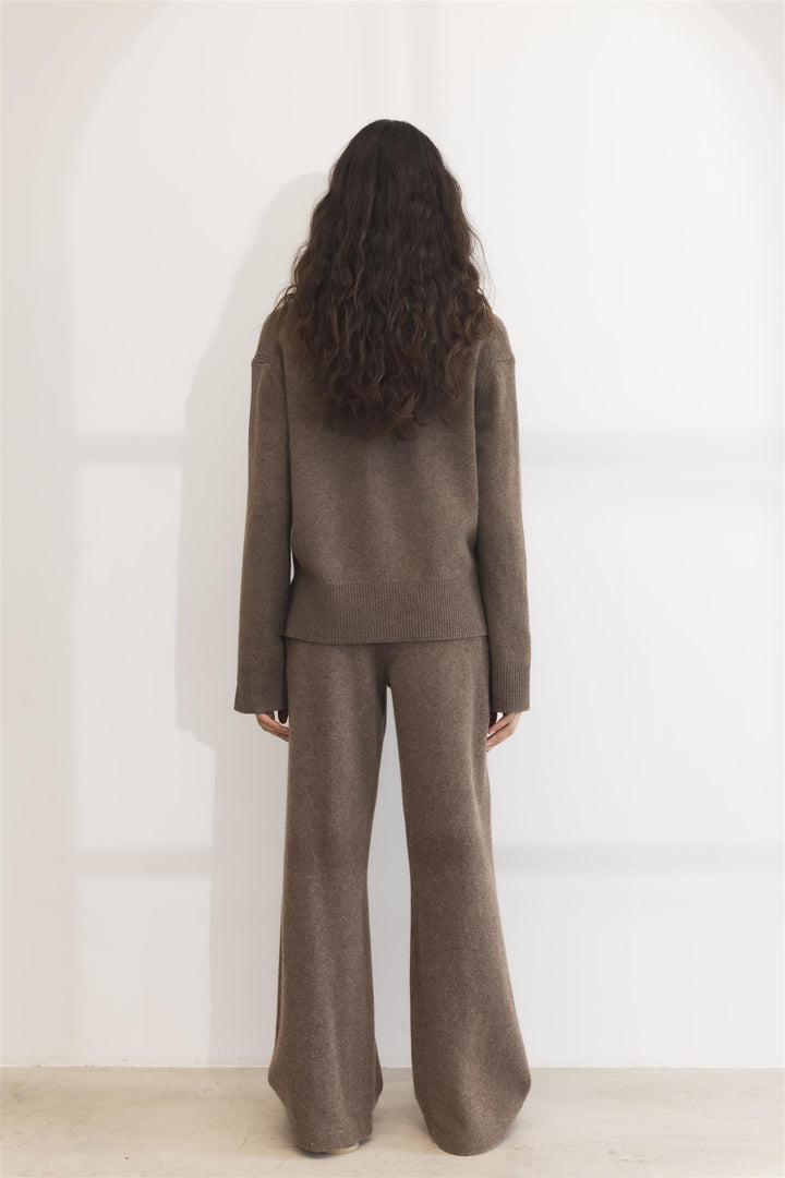Shirley Knit Dark Taupe Melange