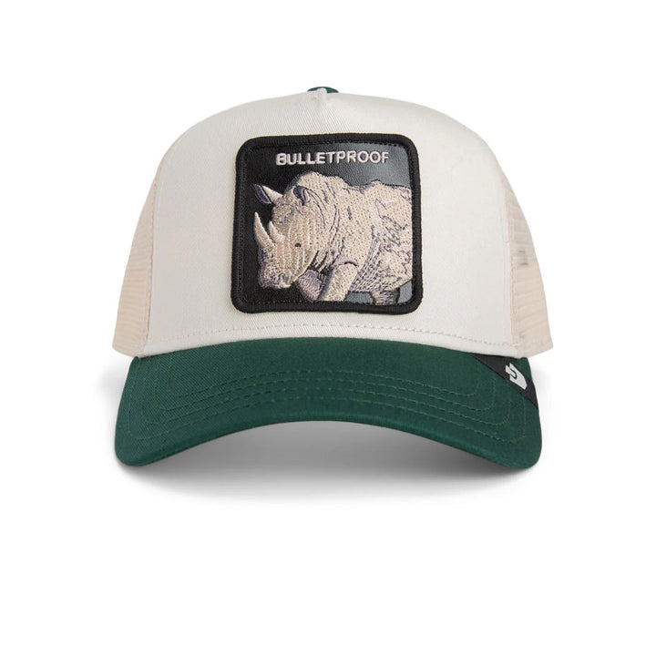 Bulletproof Trucker  Cream Dark Green