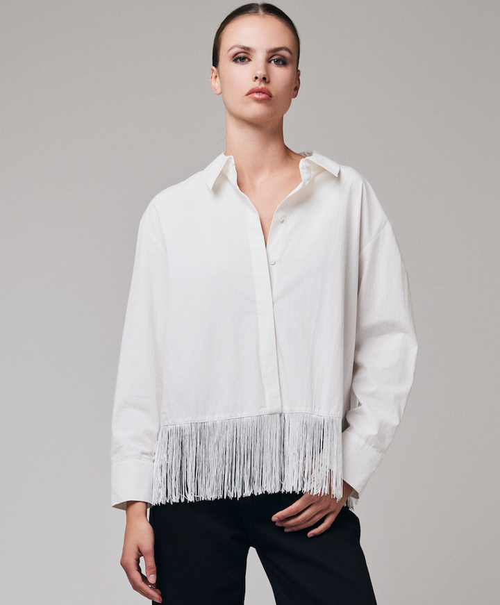 Fringe Shirt  White