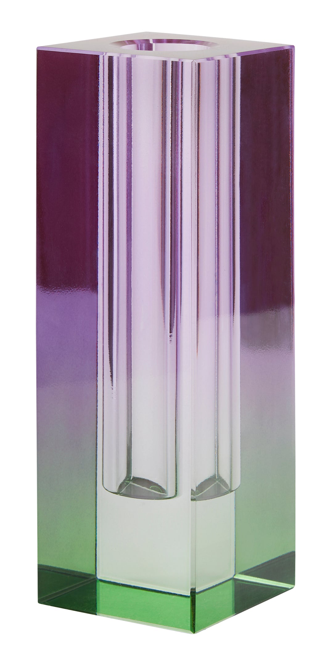 VASE RAINBOW 2 COLOR  Purple/Green