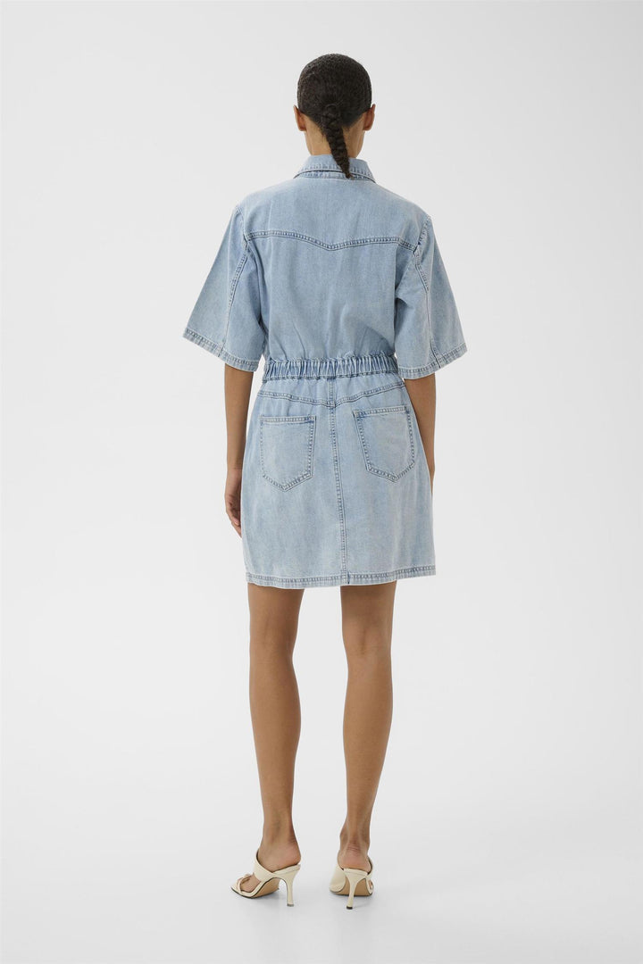 Gzmonie Dress  Light Blue Denim