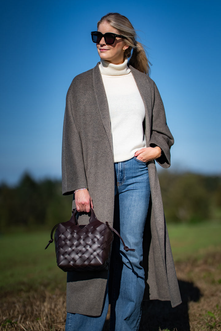 Petra wool coat  Wood