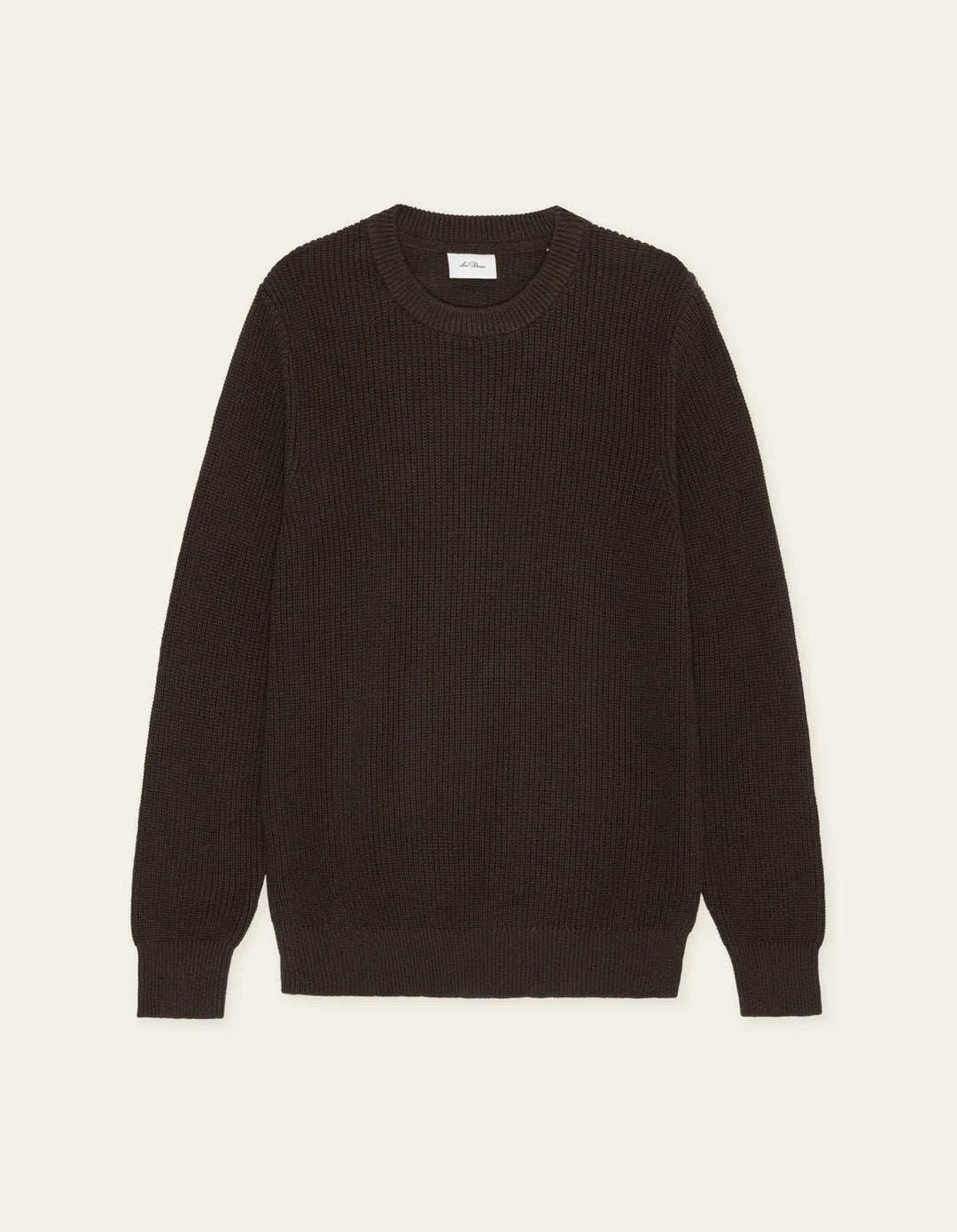 Rib Crewneck Knit  Molé Brown