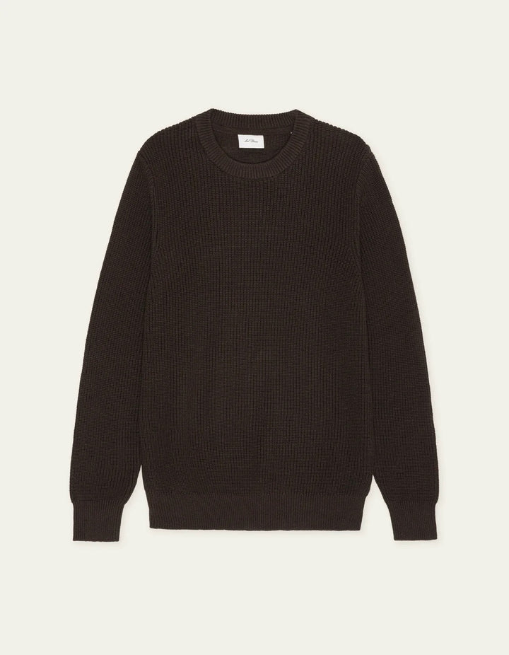 Rib Crewneck Knit  Molé Brown