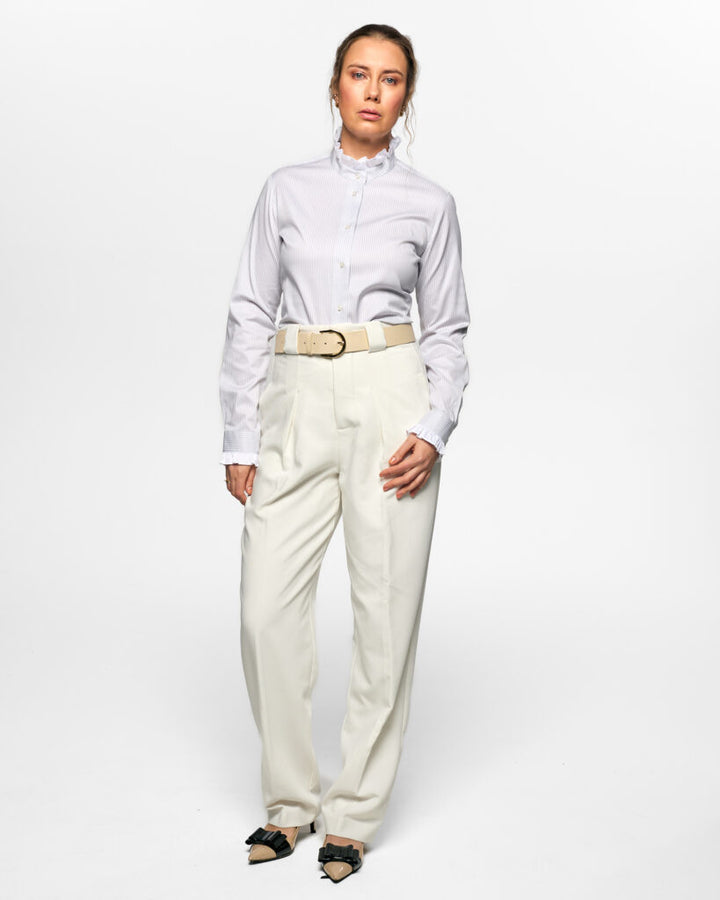 Juliette Bengal Stripe  White / Grey