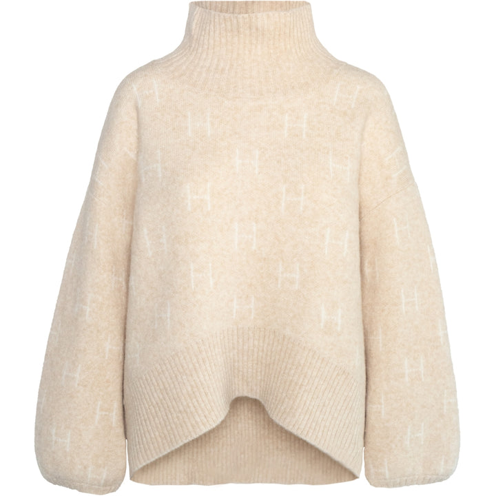 FAM Short Sweater  Light Beige Melange