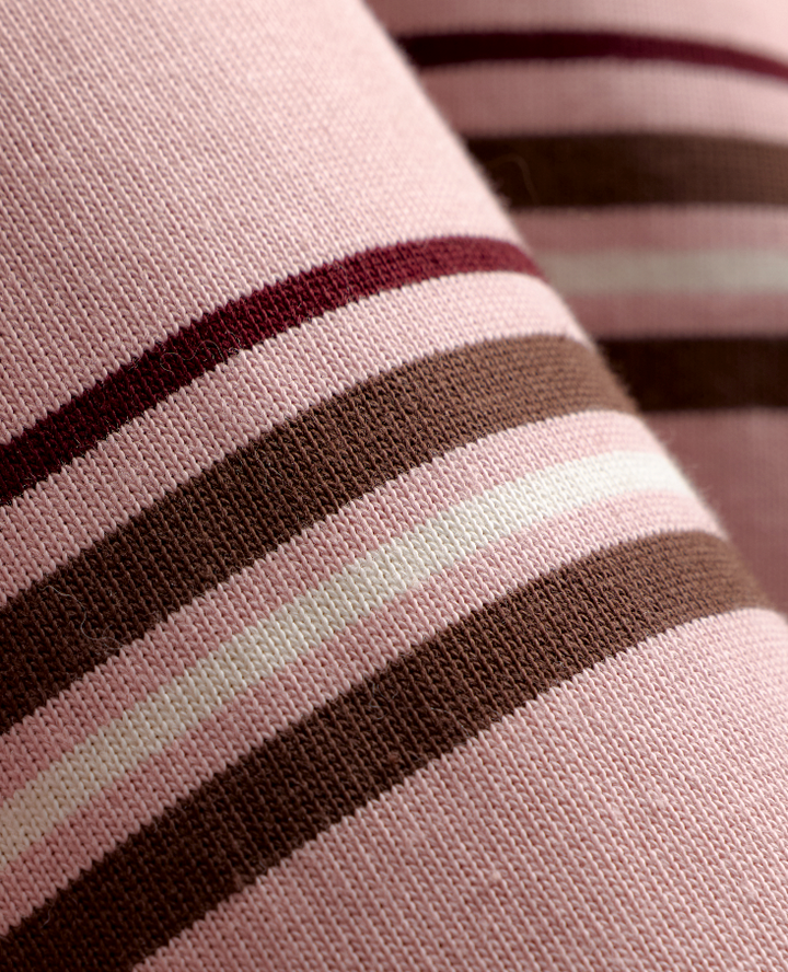 IBEN GRIT PIQUE SWEATER  Blush Stripe