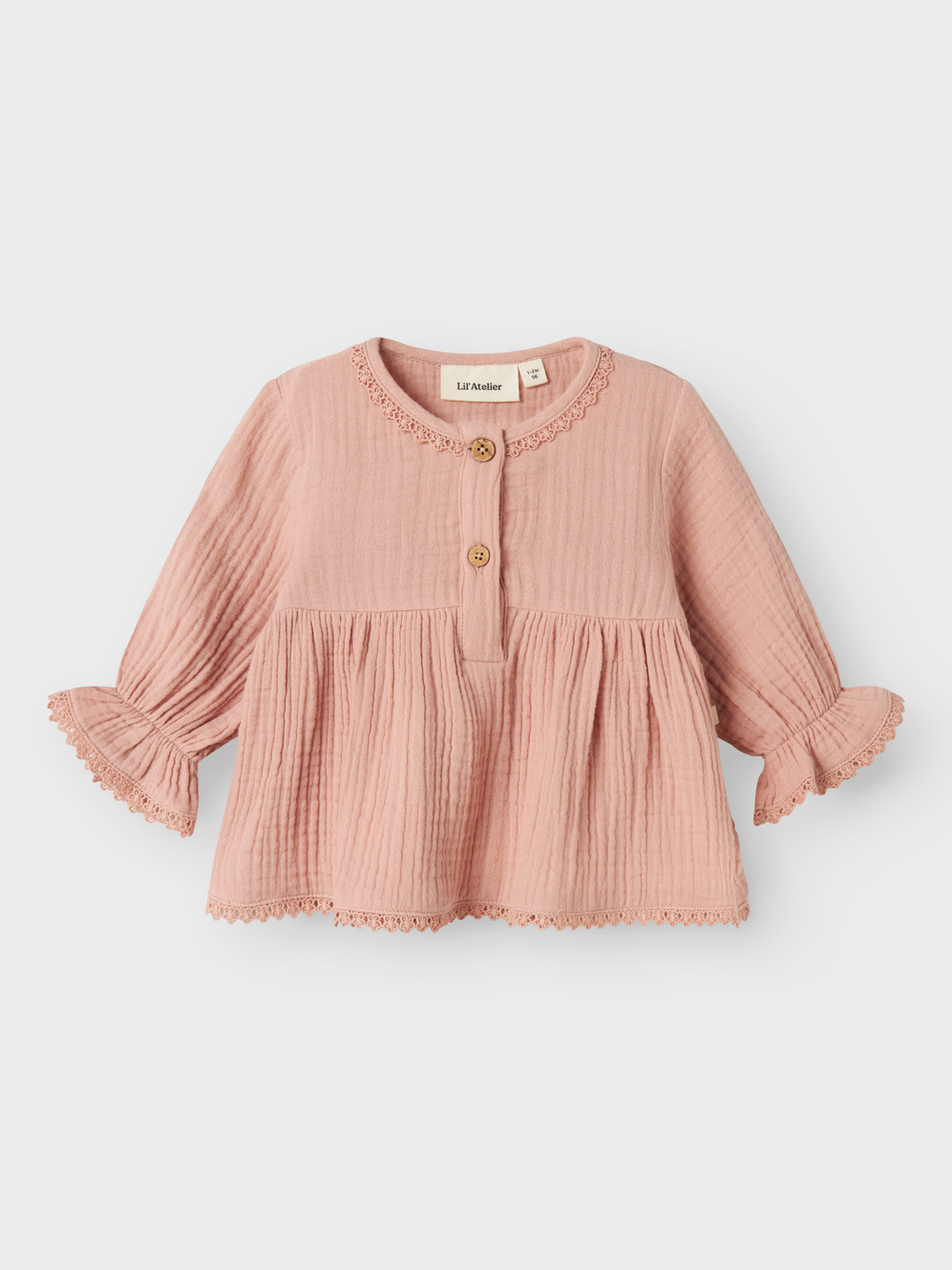 NBFLULU LS SHIRT LIL  Lyserosa