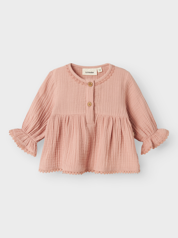 NBFLULU LS SHIRT LIL  Lyserosa
