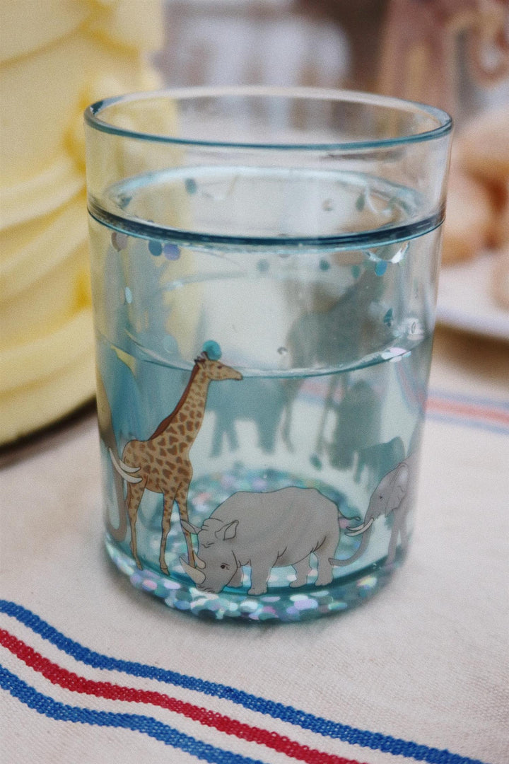 2 PACK GLITTER CUPS  Safari