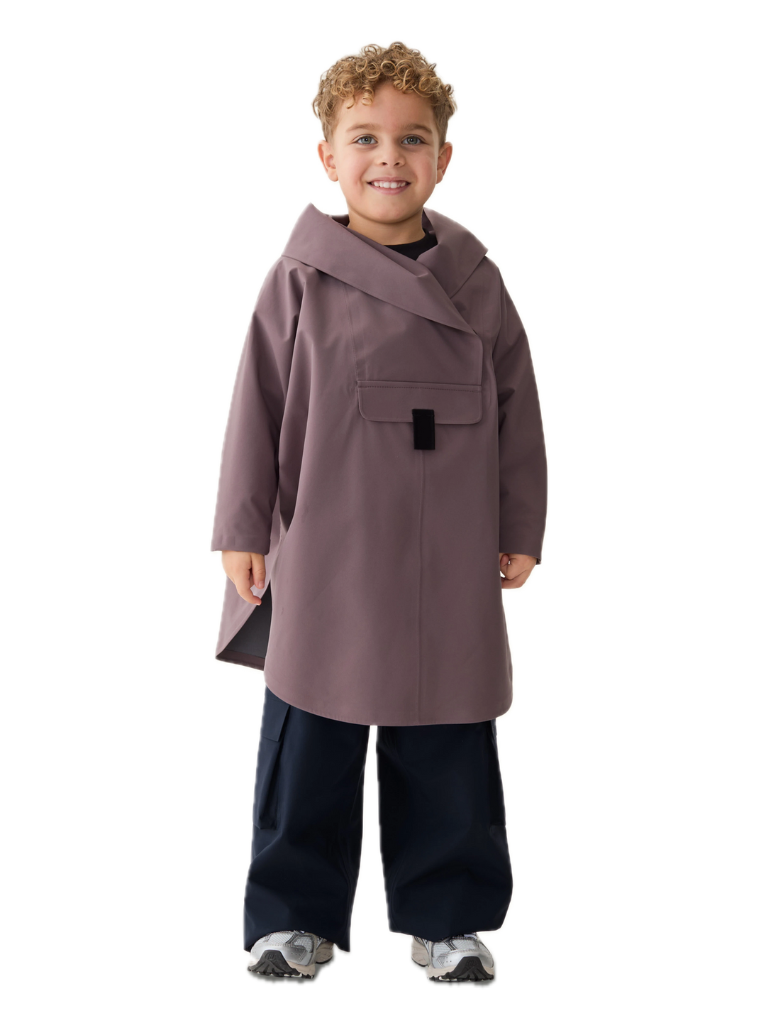 Bergen mini poncho  Stone Mocha
