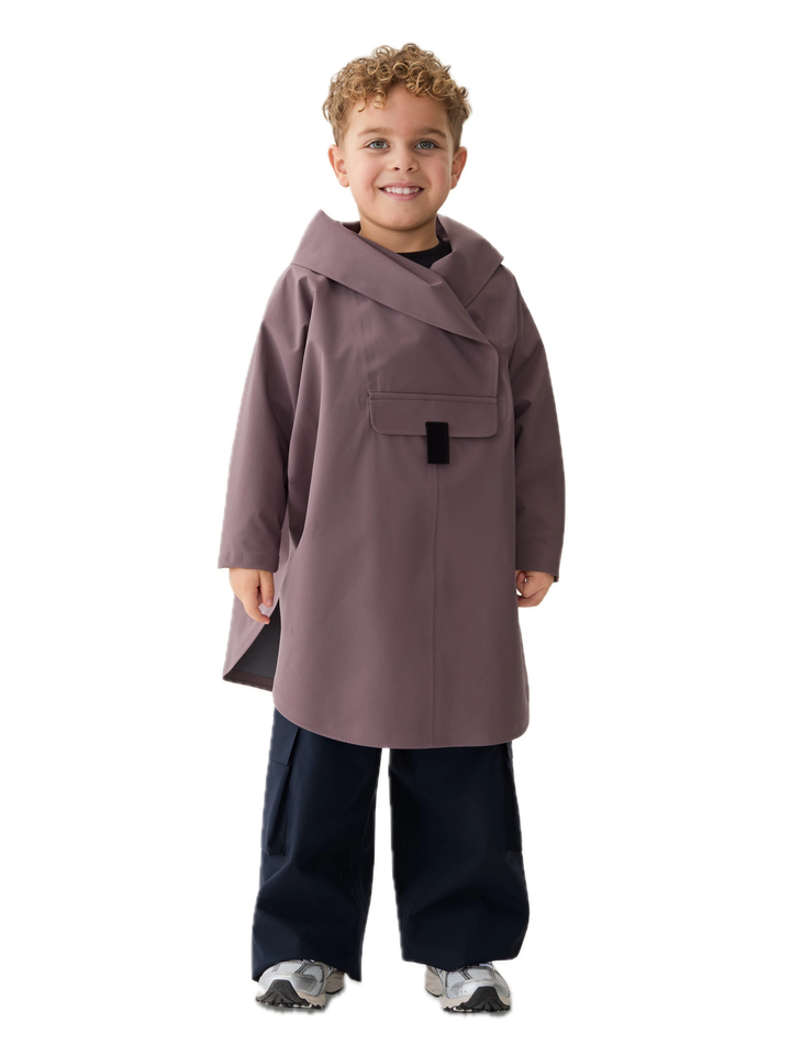 Bergen mini poncho  Stone Mocha