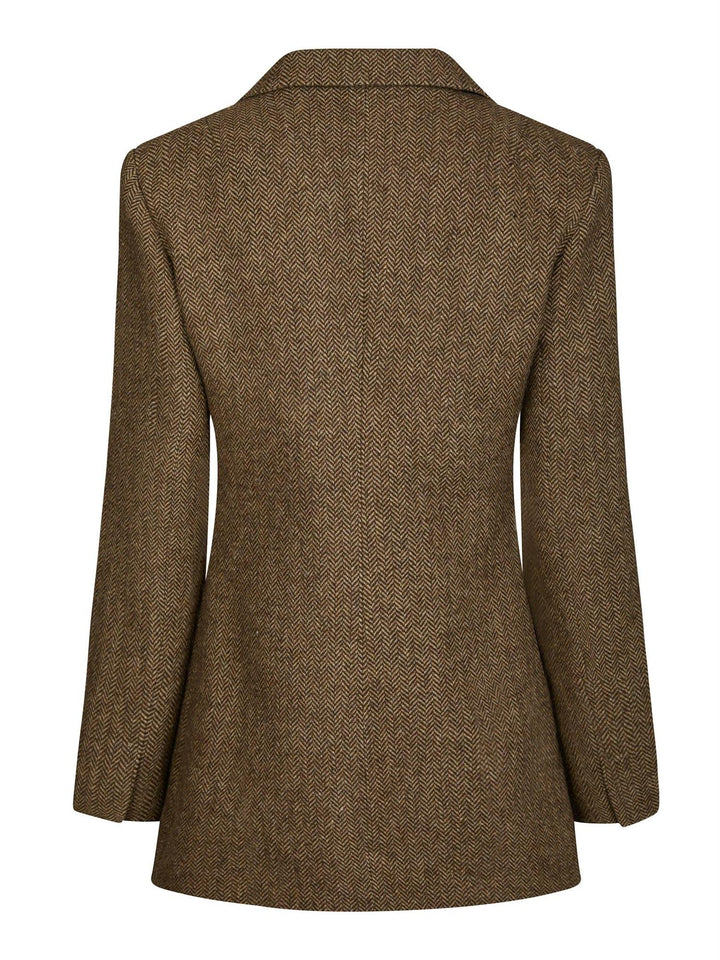 Bowie herringbone blazer  Brown