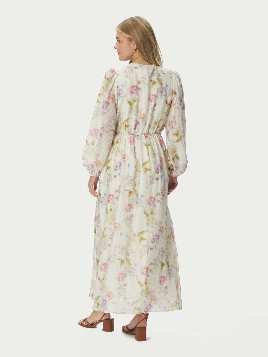 Silfi Vintage Flower Dress  Off White