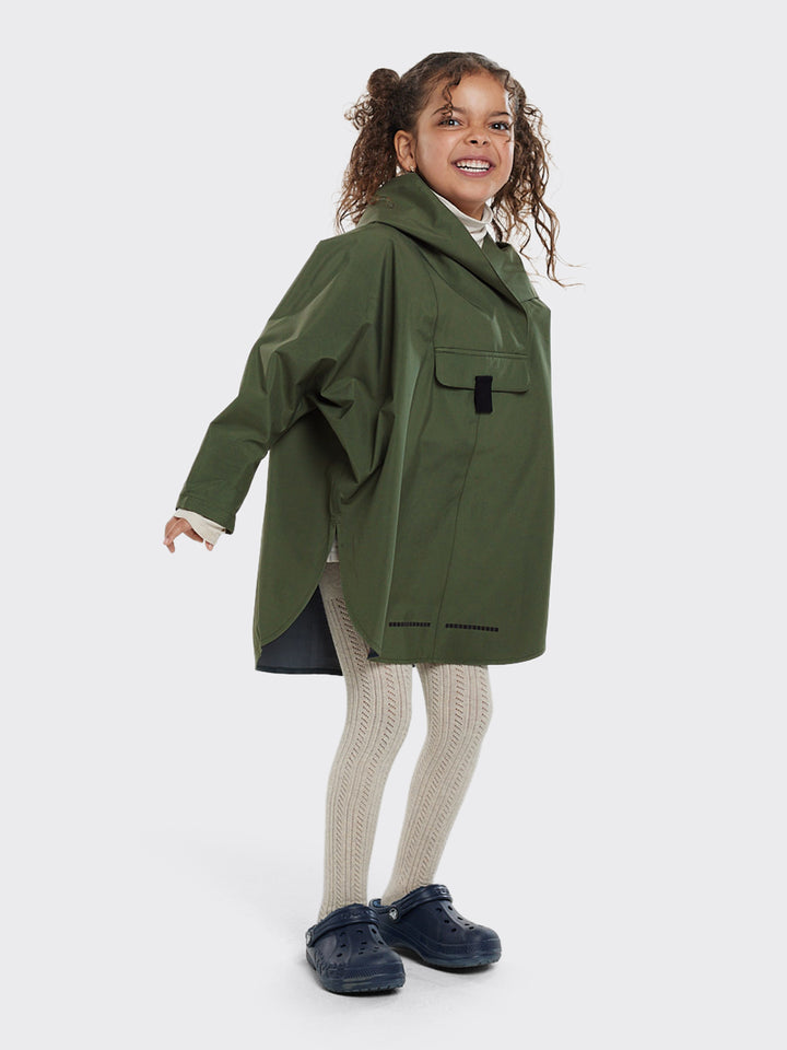 Bergen mini poncho  Dusty Green